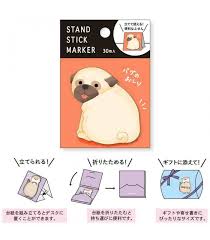 Mind Wave Paper Pug Butt Sticky Notes