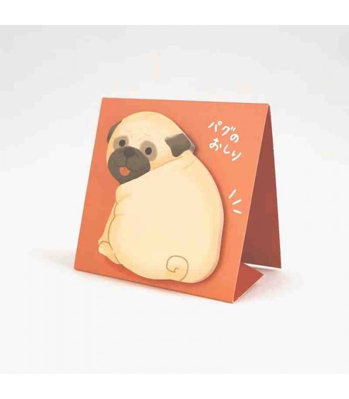 Mind Wave Paper Pug Butt Sticky Notes