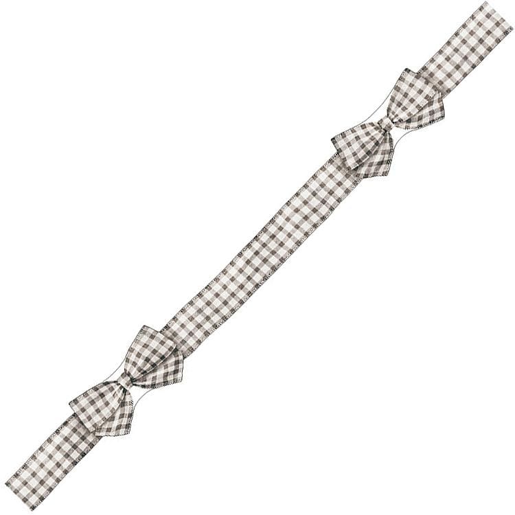 Mind Wave Paper Ribbon Die-Cut Masking Tape – Gingham Check Gray