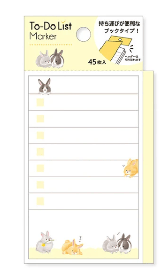 Mind Wave Paper To-Do List Rabbit Sticky Notes