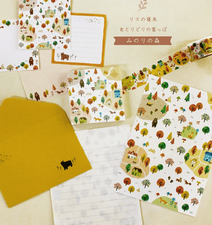 Mind Wave Stationery Set Minori Forest Mori Letter Set