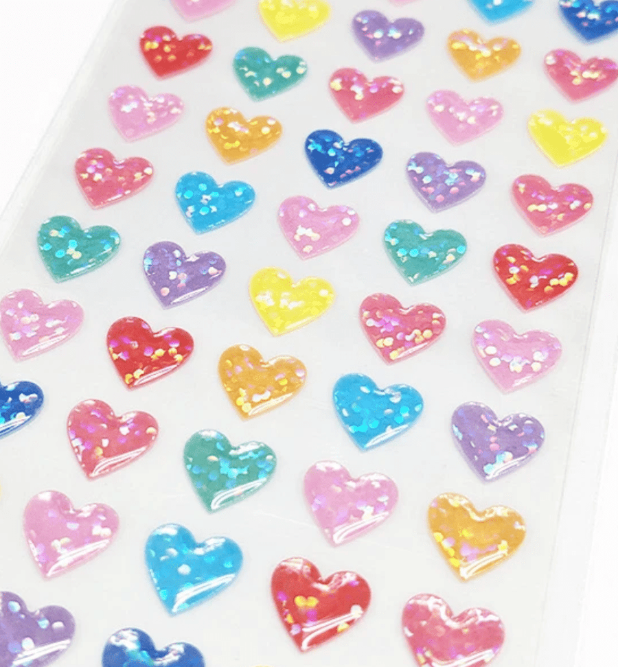 Mind Wave Sticker Sheets Colorful Heart Stickers