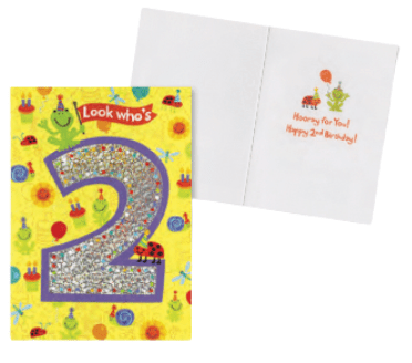 MindWare Card Age 2 Pattern Foil Card