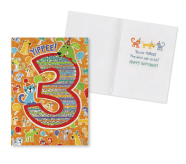 MindWare Card Age 3 Pattern Foil Card