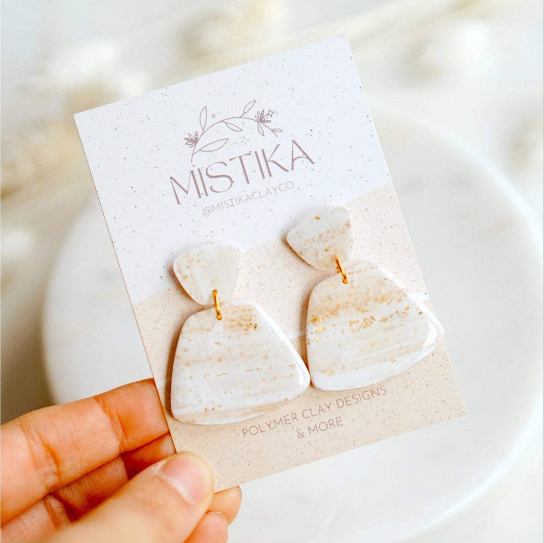 Mistika Studio Earrings Boho Dangle Clay Earrings