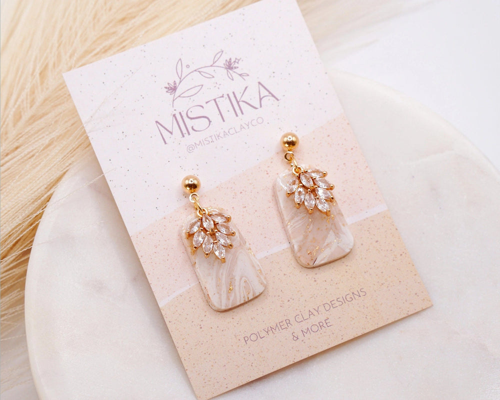 Mistika Studio Earrings Zircon Clay Earrings