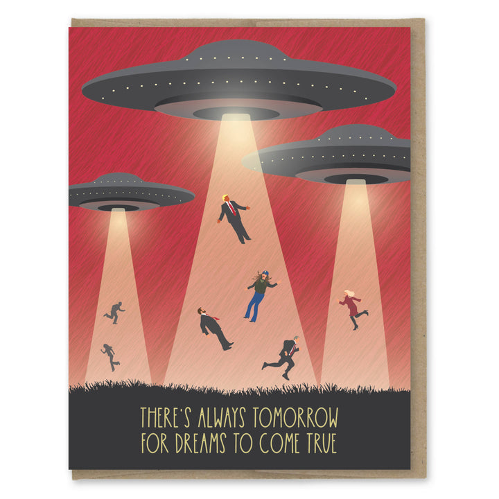 Modern Printed Matter Cards Always Tomorrow UFO Invasion Card