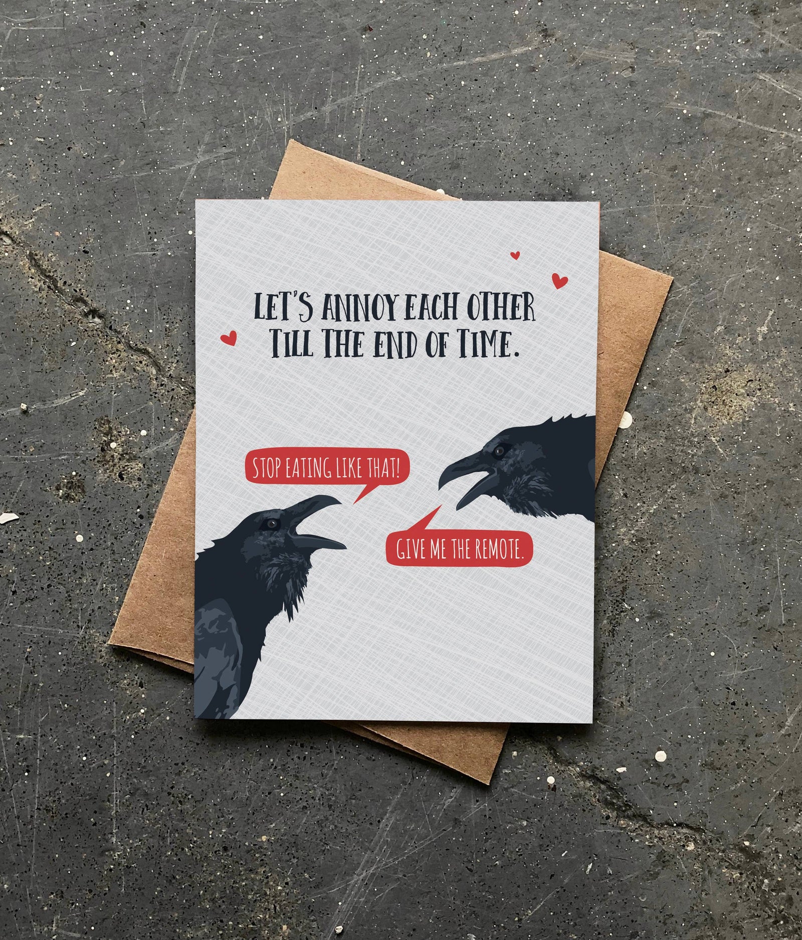 Modern Printed Matter Cards Annoy Each Other Love Card