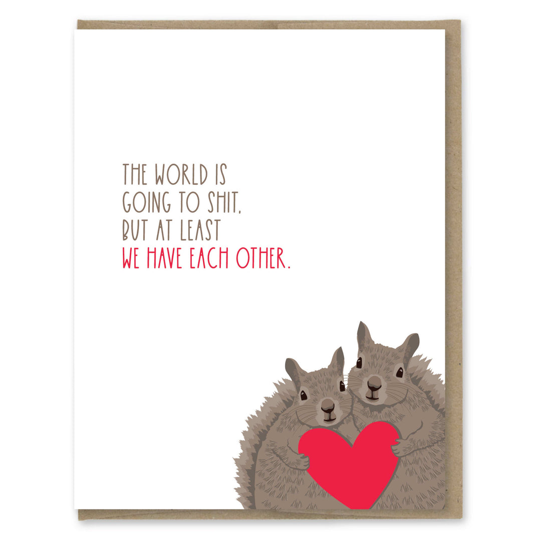 Modern Printed Matter Cards Have Each Other Squirrels Love Card