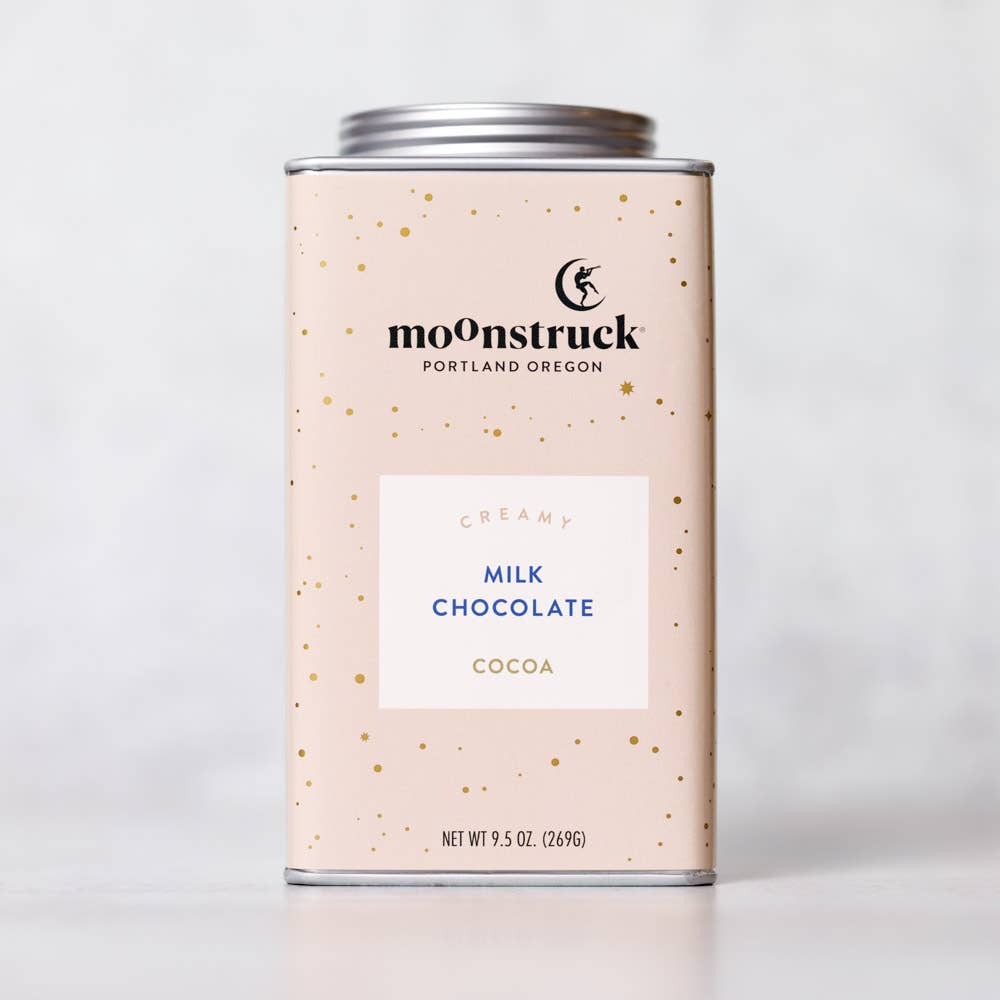 Moonstruck Chocolate Co Hot cocoa Creamy: Milk Chocolate Hot Cocoa Tin