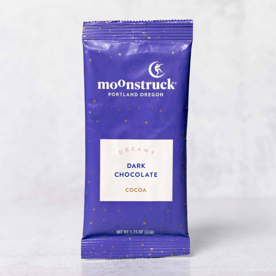 Moonstruck Chocolate Co Hot cocoa Dreamy: Dark Chocolate Hot Cocoa Single Serving Pouch