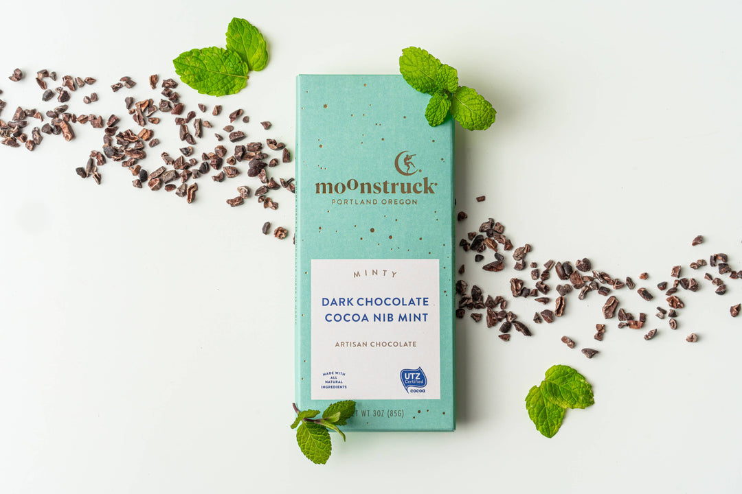 Moonstruck Chocolate Co Sweet Treats Minty Dark Chocolate Bar