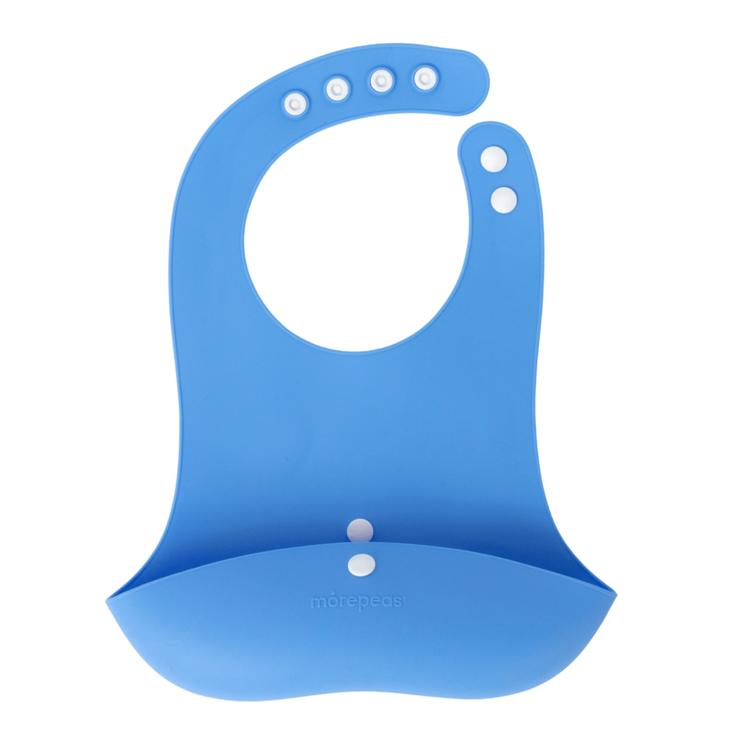 morepeas Baby Blueberry Roll & Snap Bib