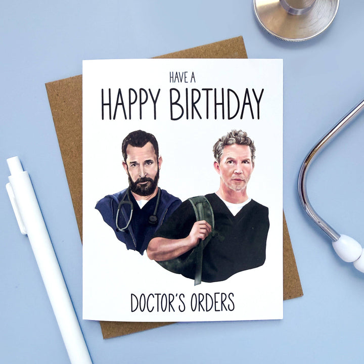 Morgan Swank Studio Cards Doctor's Orders | Pop Culture Birthday Card