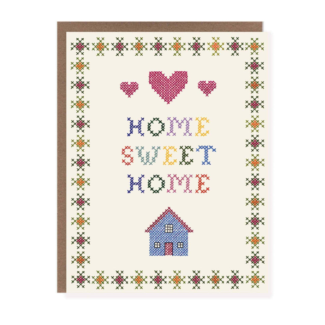 Morgan Swank Studio Cards New Home Cross Stitch Card