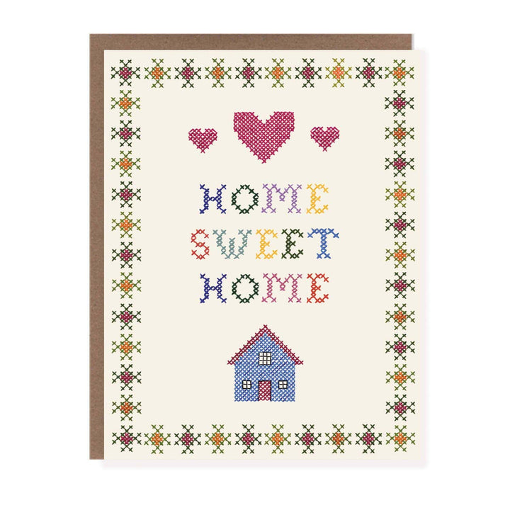 Morgan Swank Studio Cards New Home Cross Stitch Card