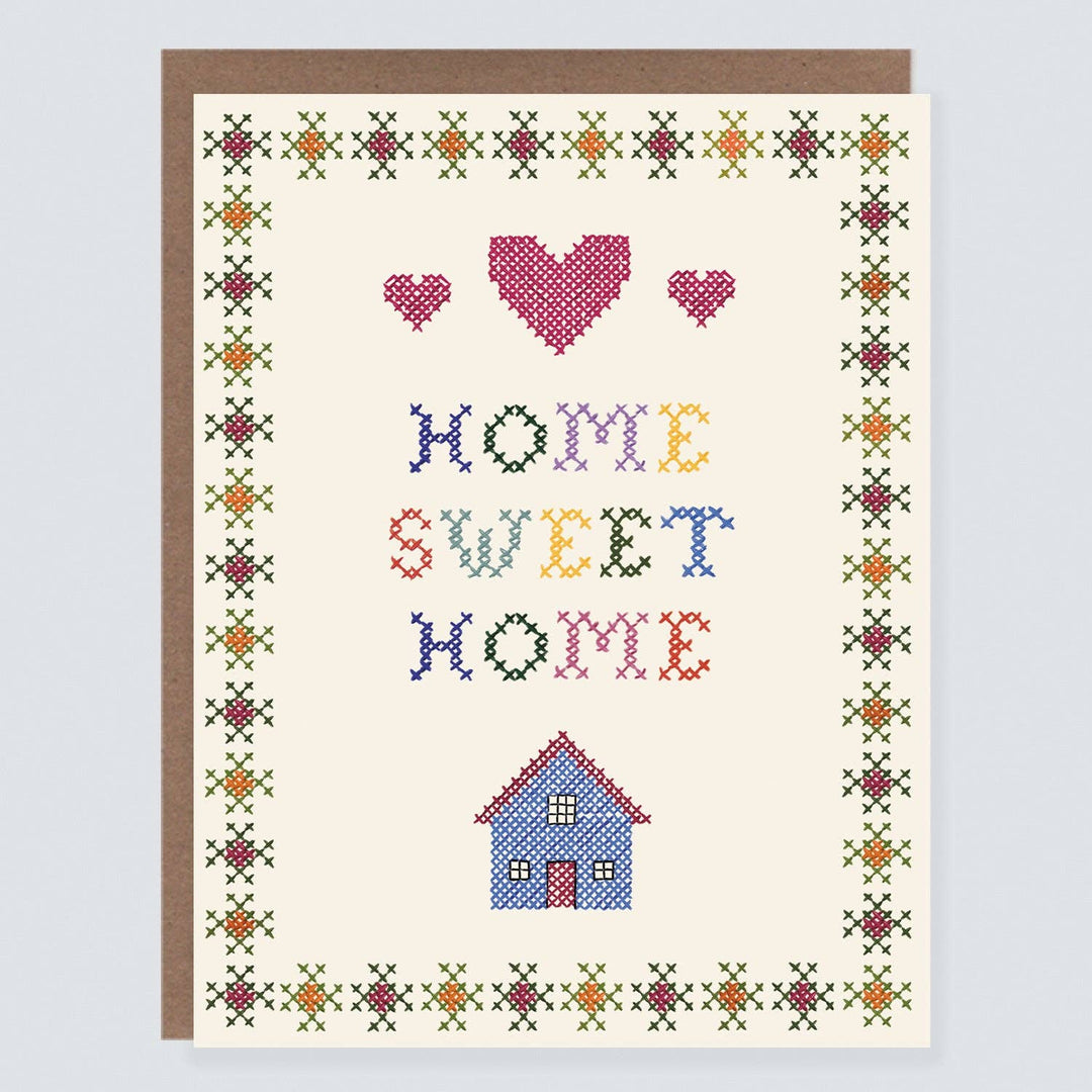 Morgan Swank Studio Cards New Home Cross Stitch Card