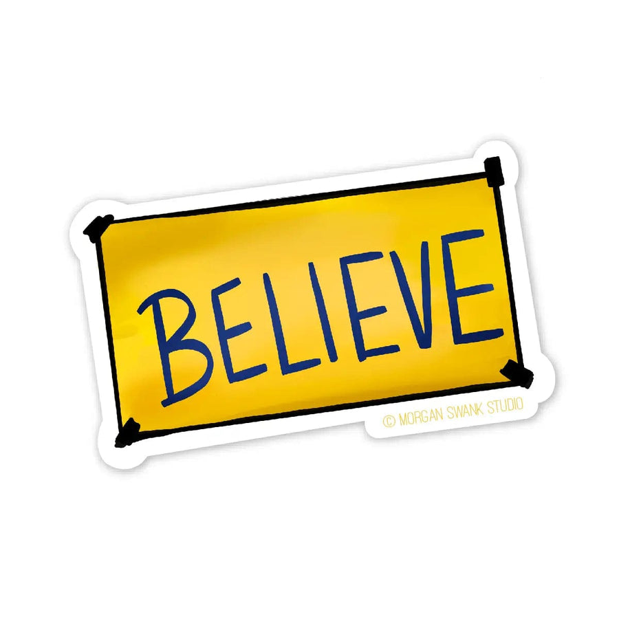 Morgan Swank Studio Sticker Lasso "Believe" Sticker