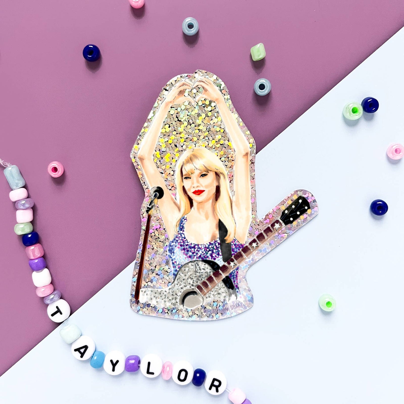Morgan Swank Studio Sticker Taylor Glitter Sticker