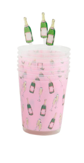 Mud Pie Cups Pink Bride Party Cup Gift Set