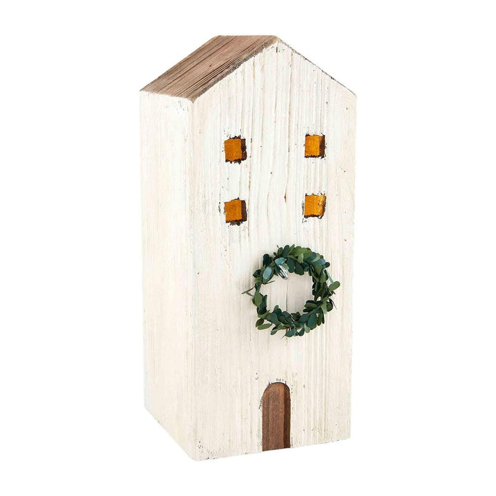 Mud Pie Decor White Light-Up Christmas House