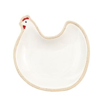 Mud Pie Dish Hen Farm Animal Tidbit Dishes