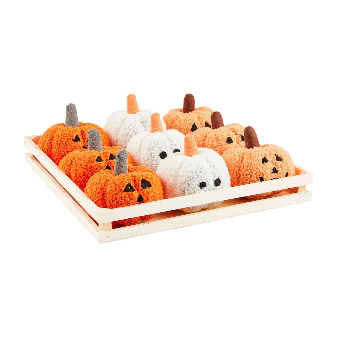 Mud Pie Halloween Mini Shearling Pumpkins