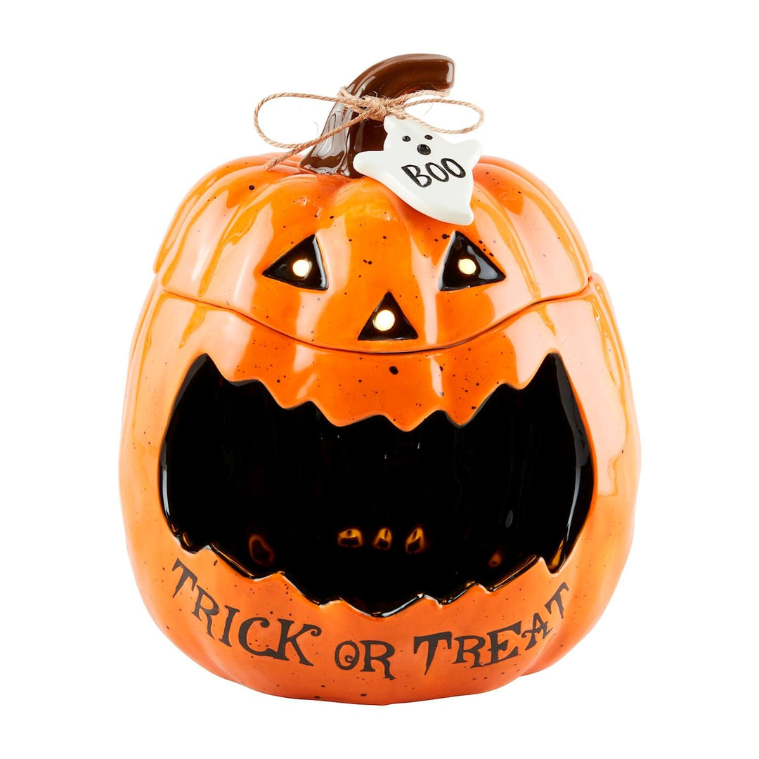 Mud Pie Halloween Trick Or Treat Jack-O-Lantern Container