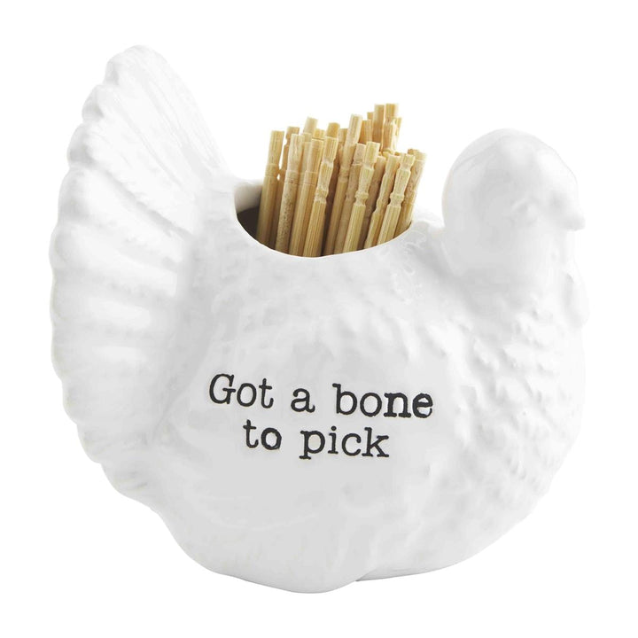 Mud Pie Kitchen Tool Got a bone to pick Fall Toothpick Holder