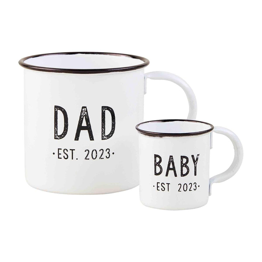 Mud Pie Mug Dad & Baby Est. 2023 Mug Set