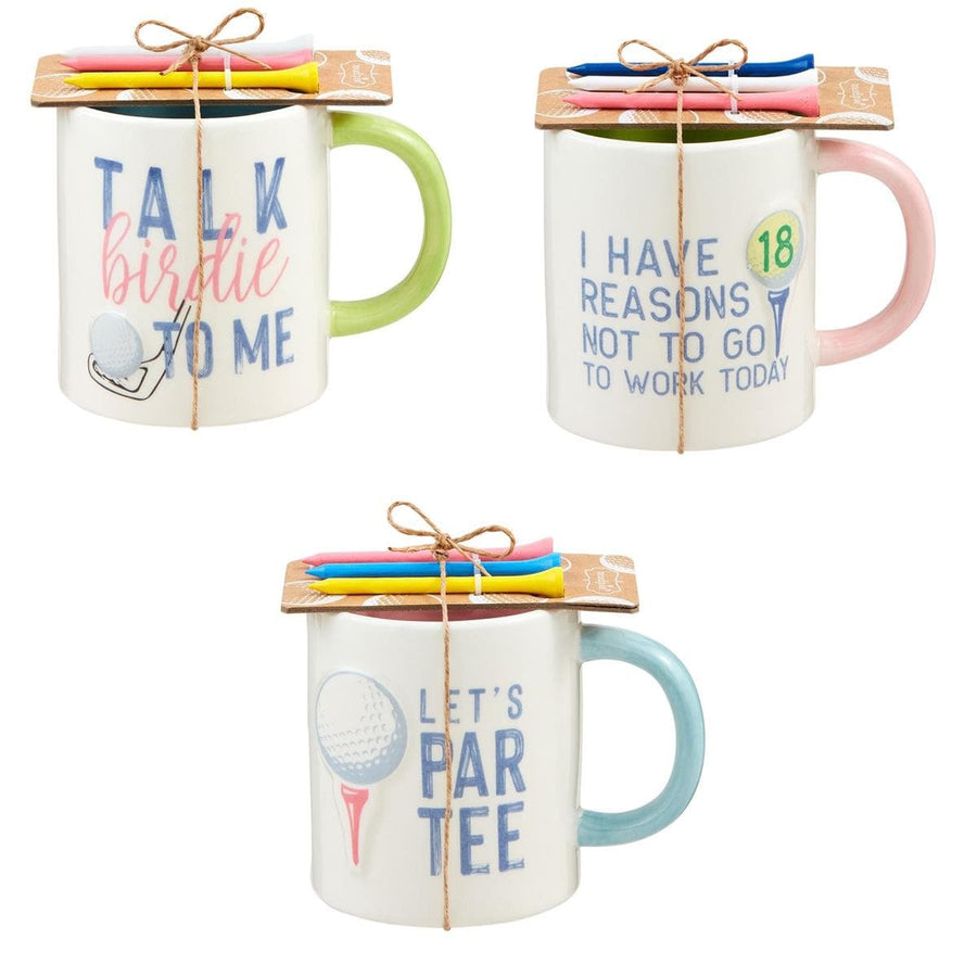 Mud Pie Mugs Talk Birdie Mug & Golf Tee Set