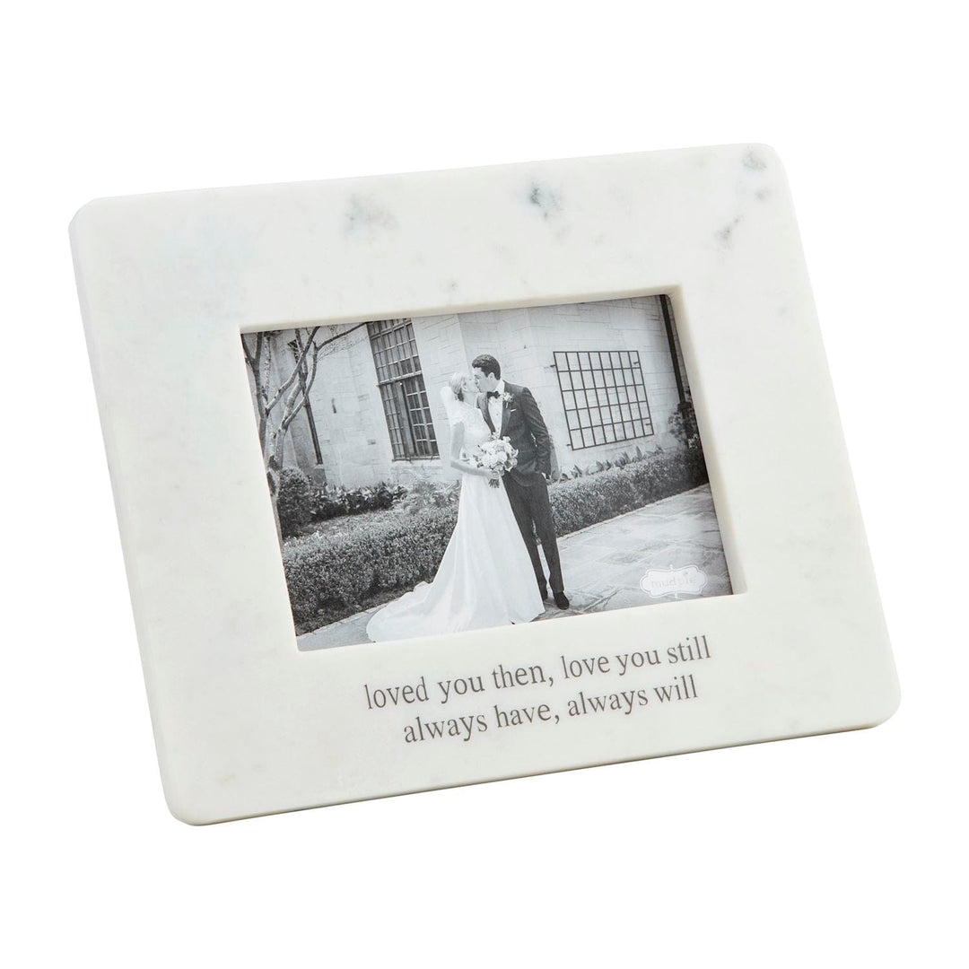 Mud Pie Picture Frame Loved You Then Marble Frame