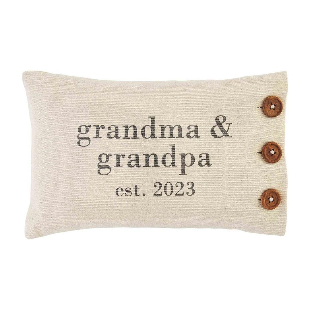 Mud Pie Pillow Grandparent Est. 2023 Pillow