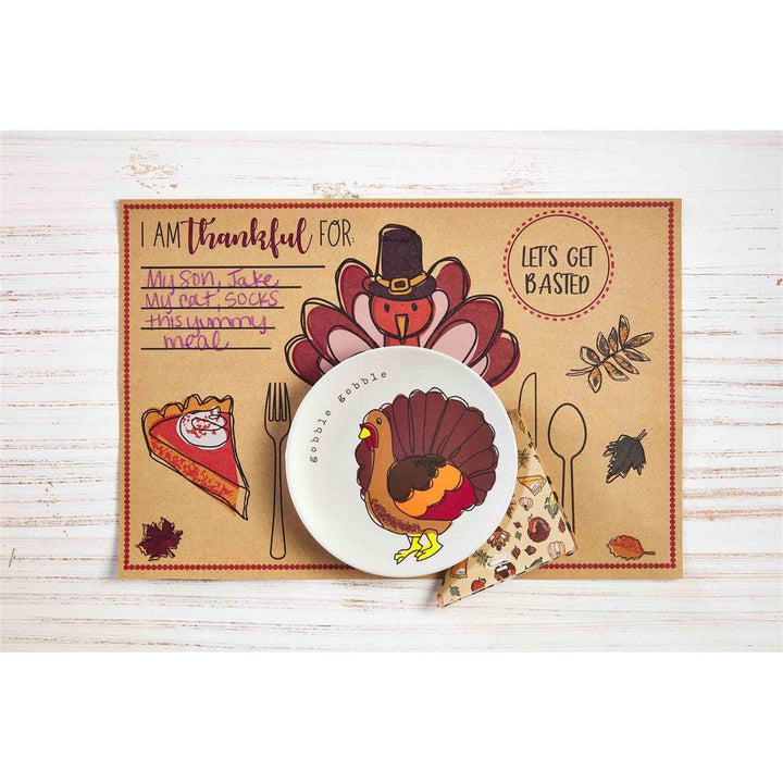 Mud Pie Placemats Turkey Placemat & Napkin Set