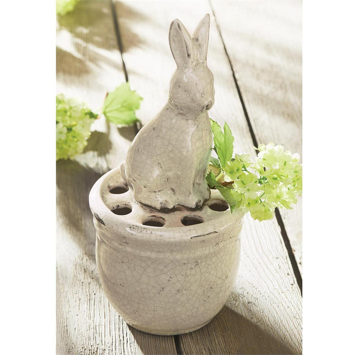 Mud Pie Vase Bunny Pot Vase