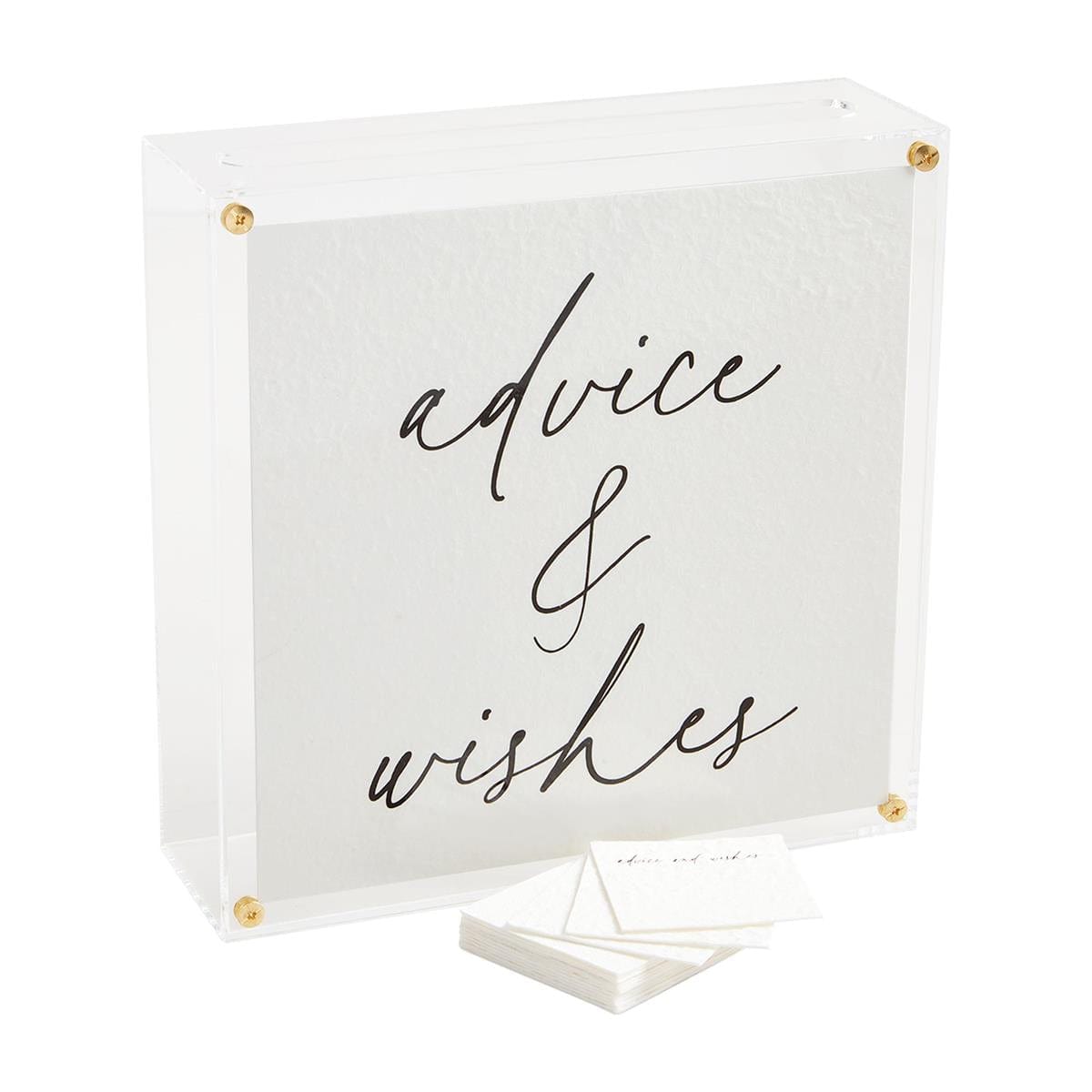 Mud Pie Wedding Advice & Wishes Box
