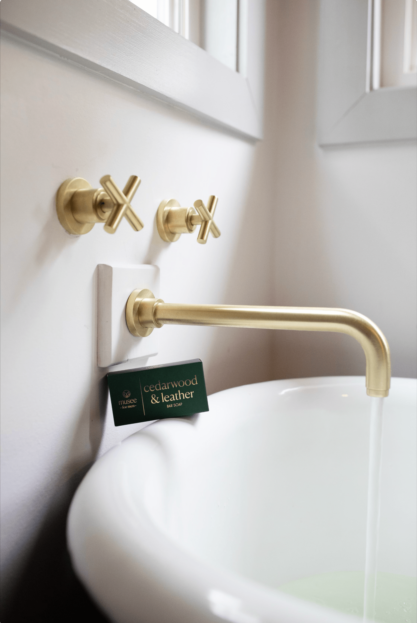 Musee Bath & Body Cedarwood & Leather Bar Soap