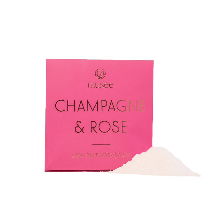 Musee Bath & Body Champagne & Rose Mini Bath Salt Soak
