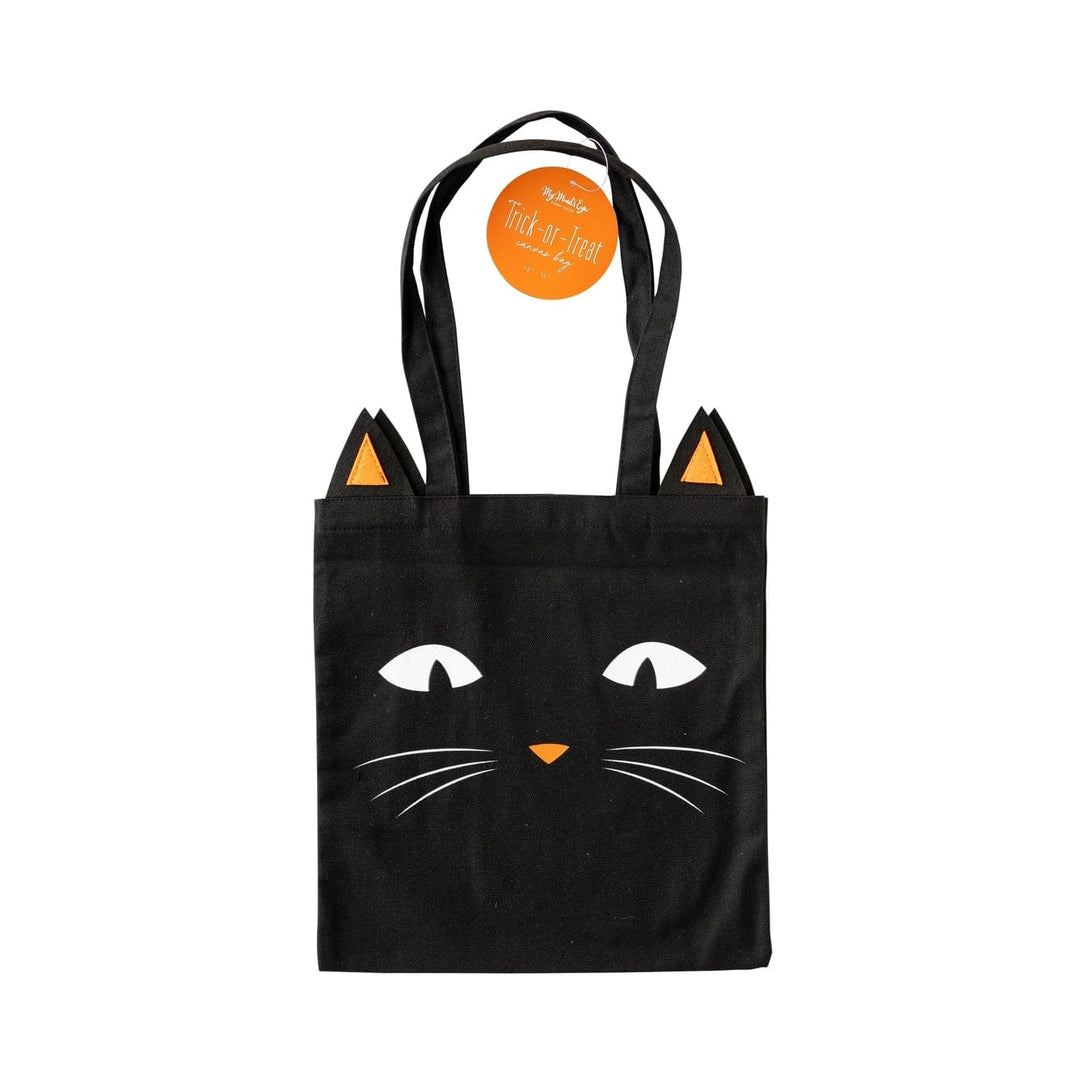 My Mind's Eye bag Black Cat Canvas Trick-or-Treat Bag