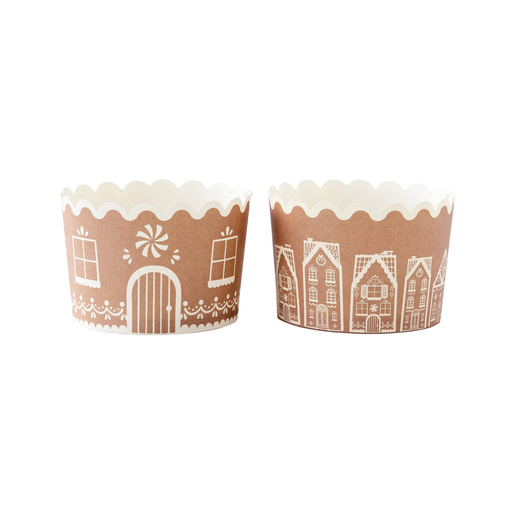 My Mind's Eye baking cups Gingerbread JUMBO Food Cups