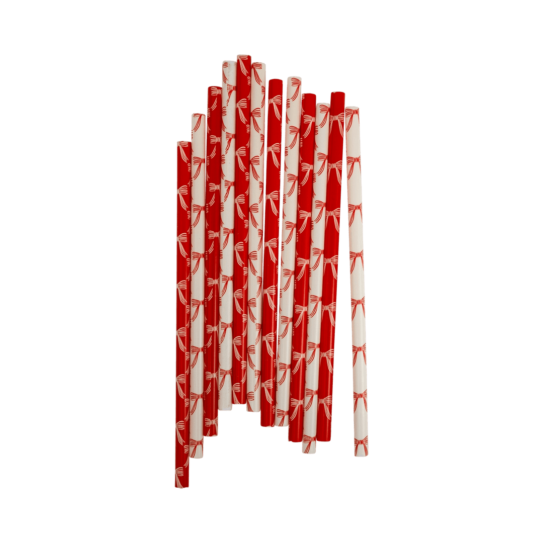 My Mind's Eye Christmas Bows Reusable Straws