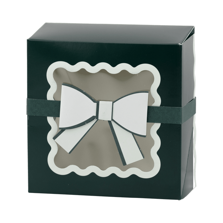 My Mind's Eye Cookie Box Green Bow Ric Rac Cookie Box