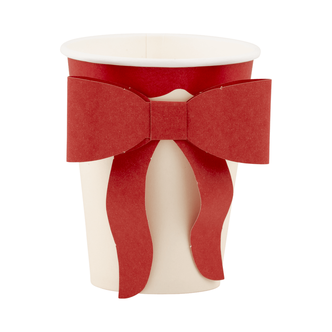 My Mind's Eye Cups Red and Pink Bow Paper Cups