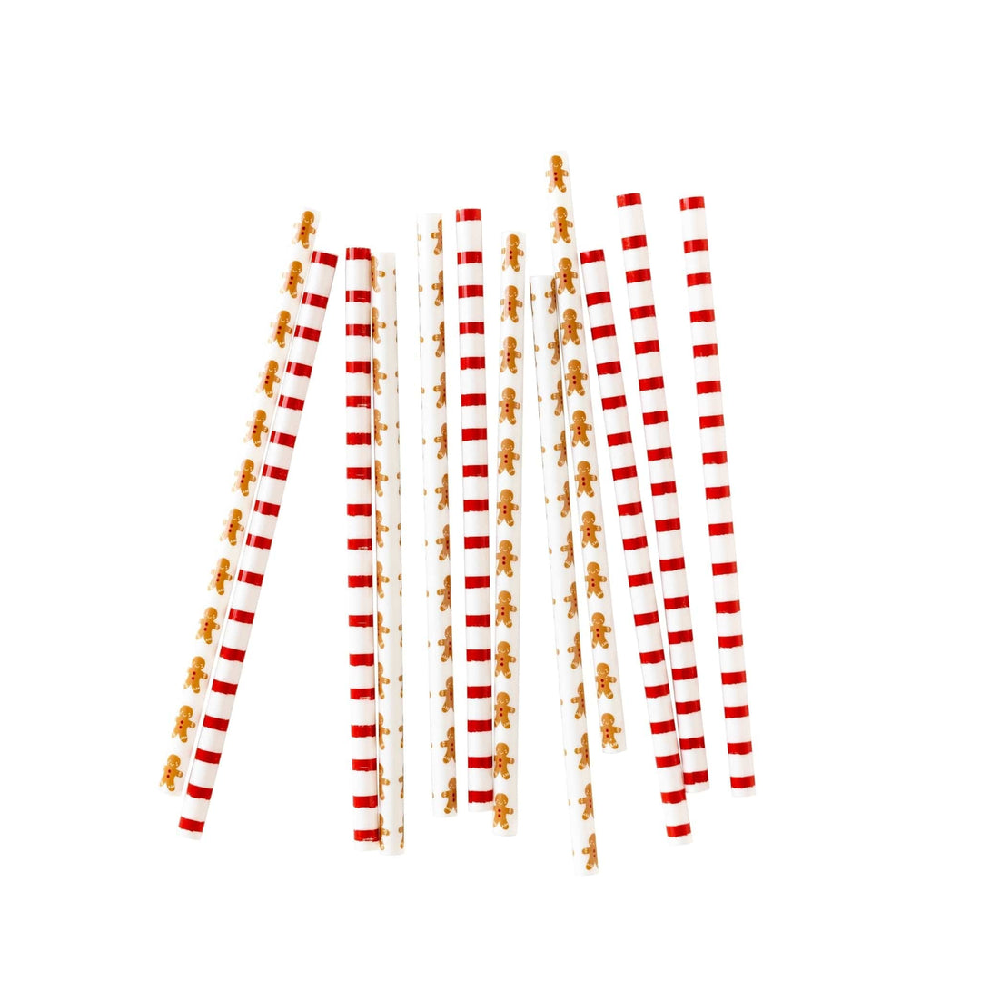 My Mind's Eye Drinking Straws & Stirrers Gingerbread Reusable Straws