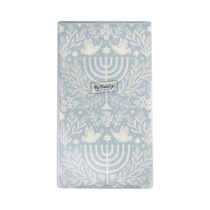 My Mind's Eye Paper Napkins Floral Menorah Dinner Napkin