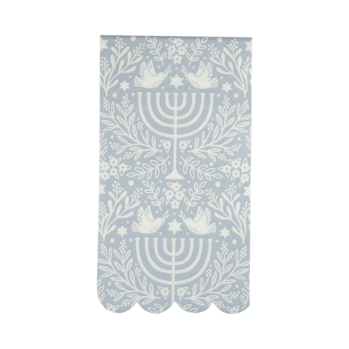 My Mind's Eye Paper Napkins Floral Menorah Dinner Napkin