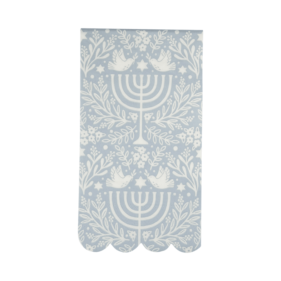 My Mind's Eye Paper Napkins Floral Menorah Dinner Napkin