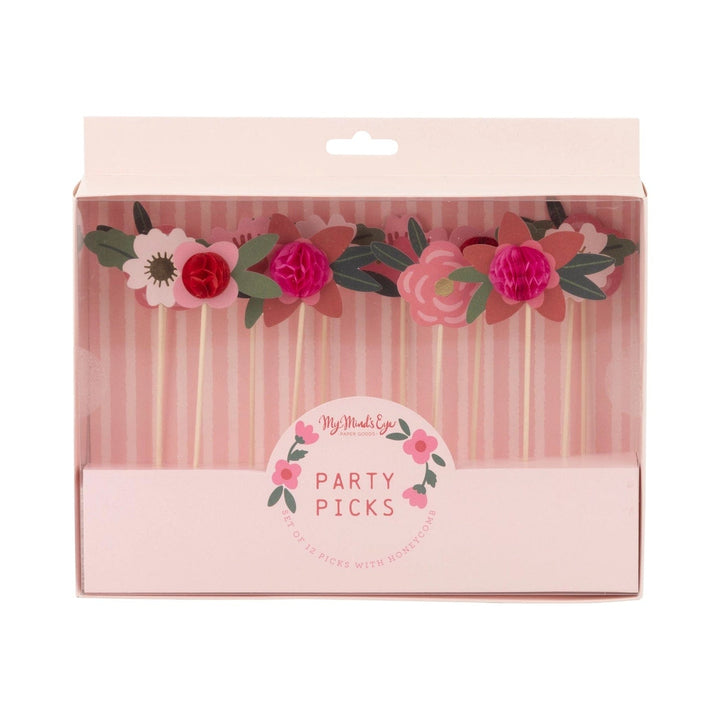 My Mind's Eye Paper Napkins Floral Party Picks