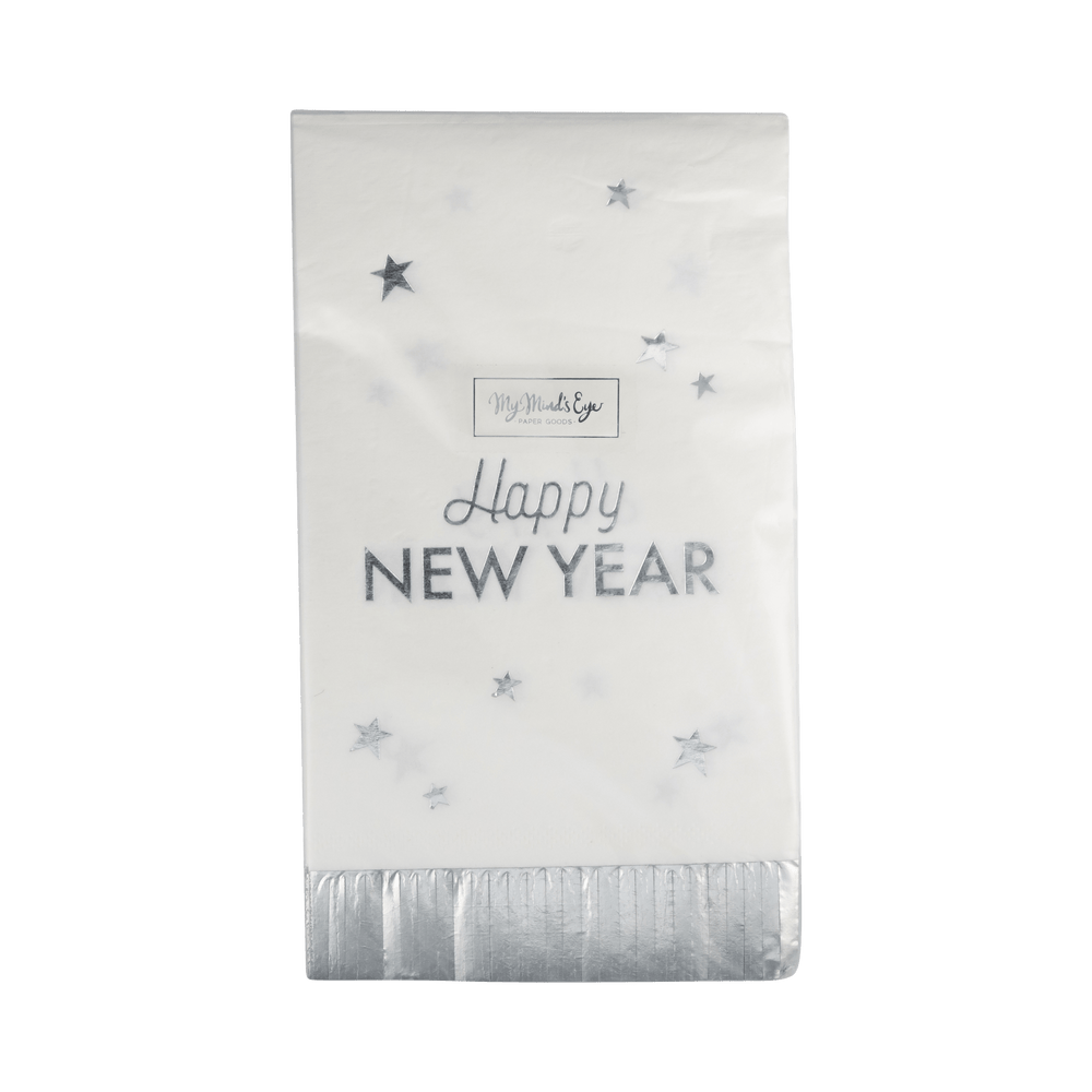 My Mind's Eye Paper Napkins Happy New Year Fringed Dinner Napkin