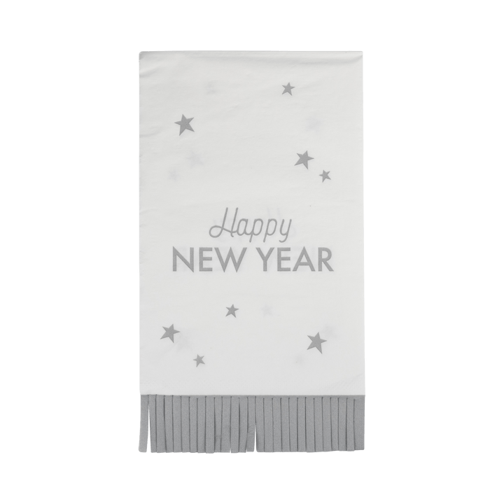 My Mind's Eye Paper Napkins Happy New Year Fringed Dinner Napkin